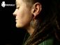 Preview: bohemian sacred geometry earrings, boho,  dreadlock jewelry, earrings for dreadheads, festival jewelry, jewelry for hippie, hip jewelry, native jewelry, indian jewelry, gypsy jewelry, goa jewelry, gypsy earrings, goa earrings